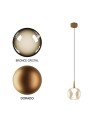 ANDRÓMEDA * COLGANTE 1L - BASE ORO - CRISTAL BRONCE 8940
